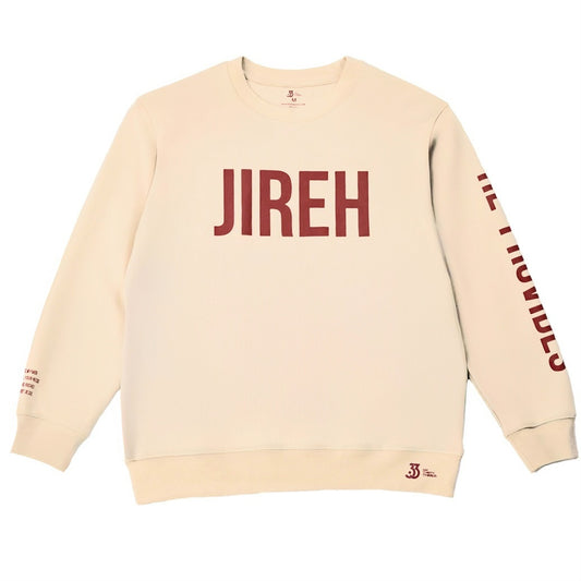 JIREH HE PROVIDES CREAM SWEATER
