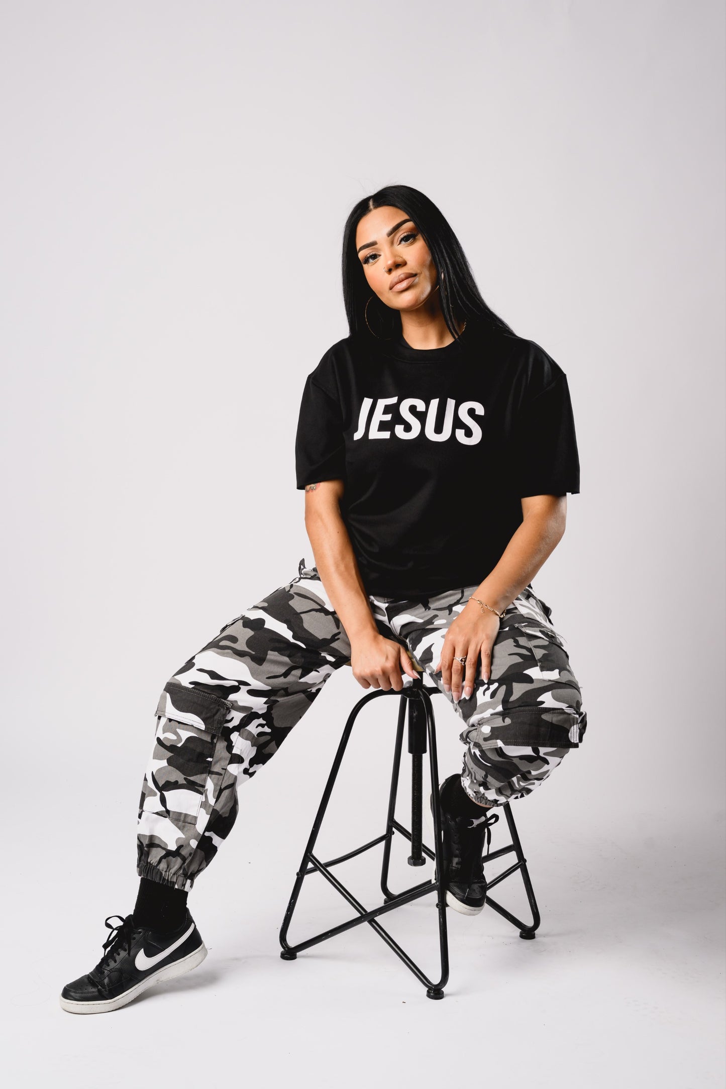 King Of Kings Cashmere Tee (Black/White)