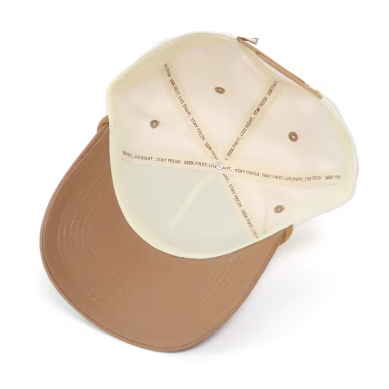 Lion & Lamb Snapback Hat (Mocha/Cream)