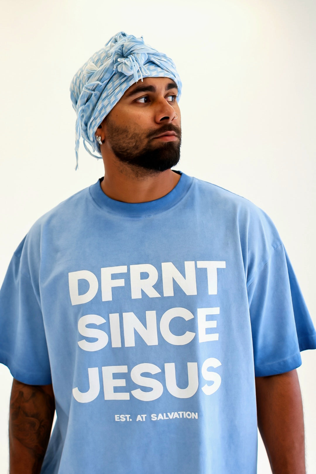 DFRNT SINCE JESUS DENIM PREMIUM TEE