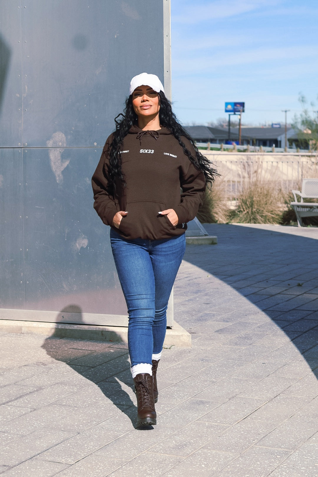 633 IMPACT HOODIE (DARK BROWN)