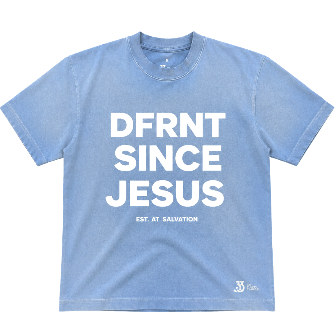 DFRNT SINCE JESUS DENIM PREMIUM TEE