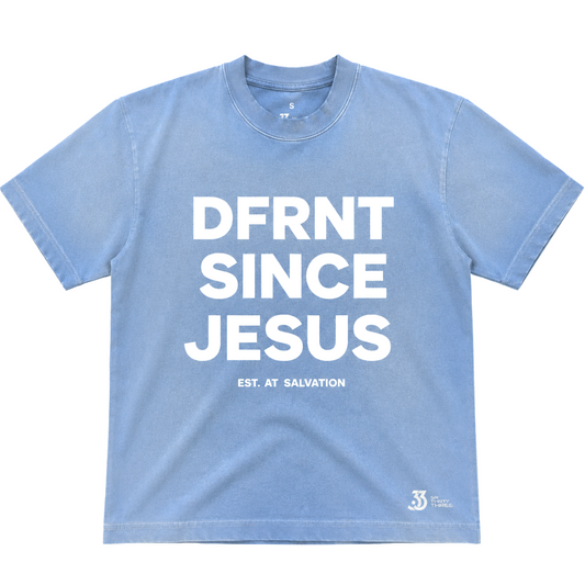 DFRNT SINCE JESUS DENIM PREMIUM TEE