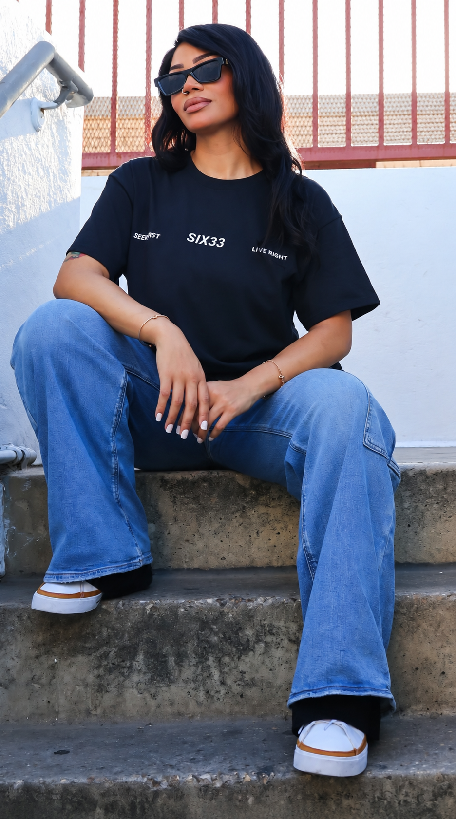 633 IMPACT TEE (BLACK/WHITE)