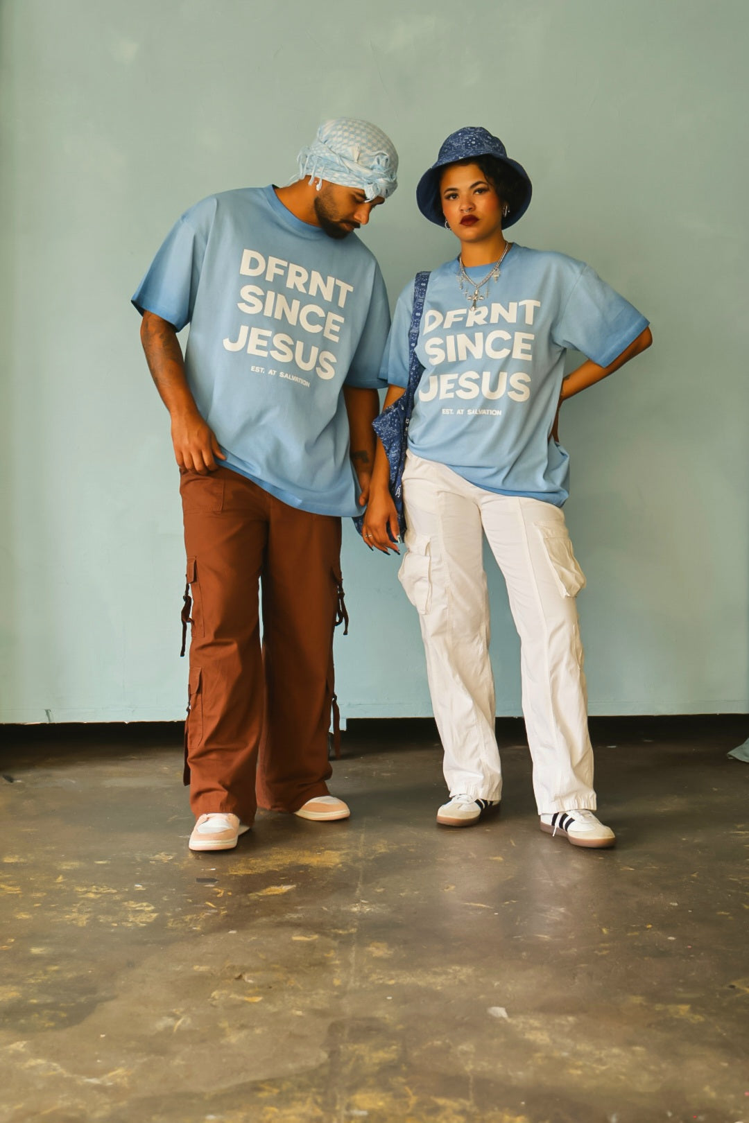 DFRNT SINCE JESUS DENIM PREMIUM TEE