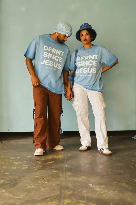 DFRNT SINCE JESUS DENIM PREMIUM TEE