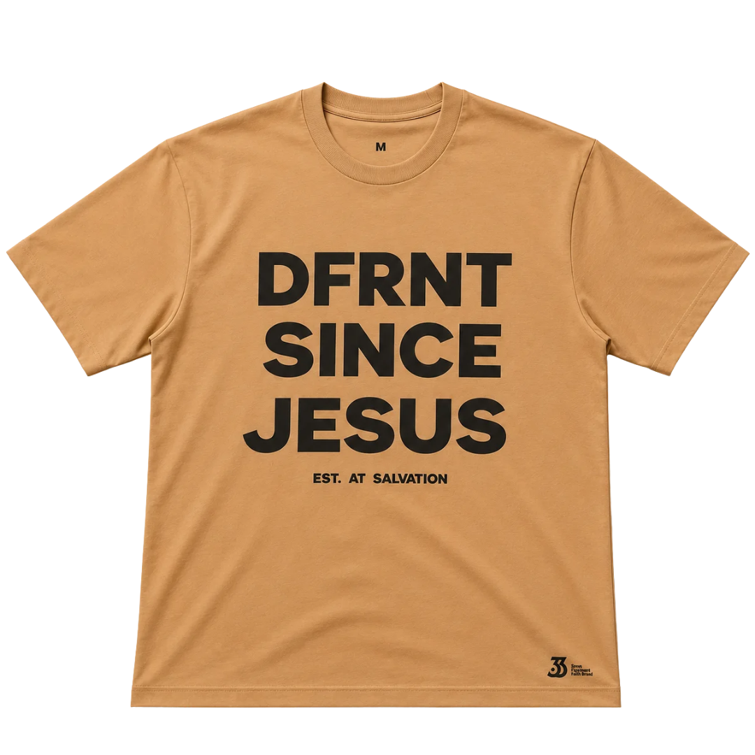 DFRNT SINCE JESUS WHEAT PREMIUM TEE